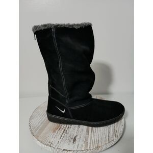 NIKE: Black Leather Boots - Sensory Motion System, Women's Size 7.5